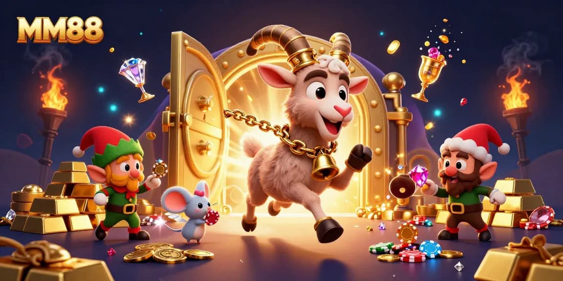 Experience vibrant gameplay at MM88 casino, featuring Krampus and delightful chaos in a dynamic gambling scene.