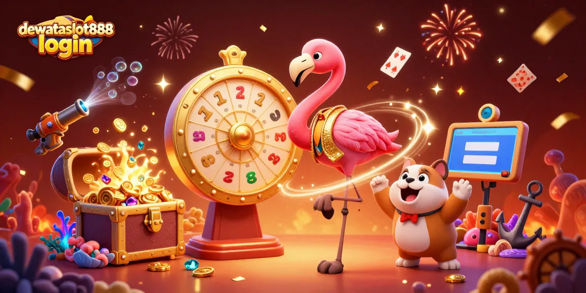 Menangkan hadiah di dewataslot888 login dengan putaran roda keberuntungan berkilauan dan permainan slot menarik.