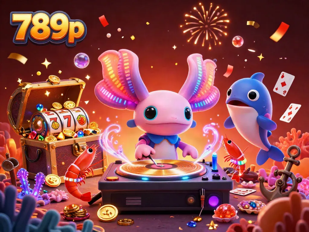 Experience the excitement of 789p with vibrant underwater casino characters and dazzling game elements.