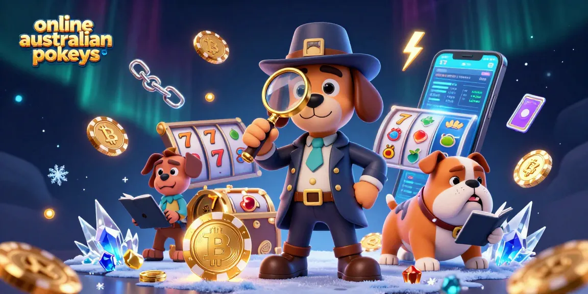 Engage with online australian pokies as the detective dog duo uncover treasures amidst vibrant casino elements.