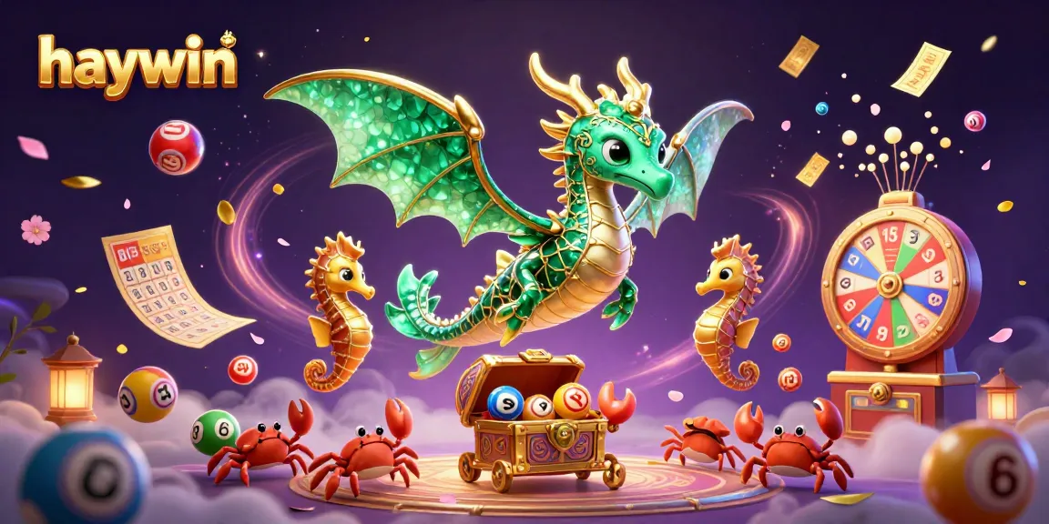 Experience exciting casino fun with Haywin's vibrant treasure hunt featuring a lively sea dragon and dynamic gaming elements.