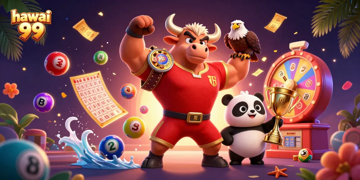 Engage with the excitement of hawai 99 lottery experience in a vibrant 3D casino scene