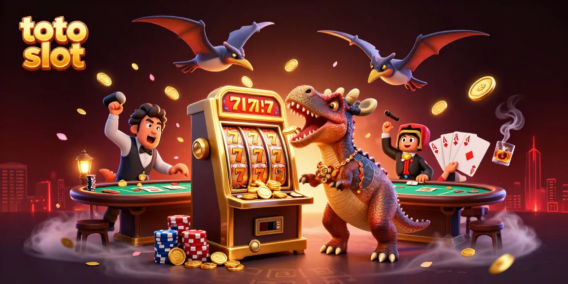 Toto slot illustrates a pachycephalosaurus hitting the jackpot, capturing excitement and energy in a dynamic casino scene.