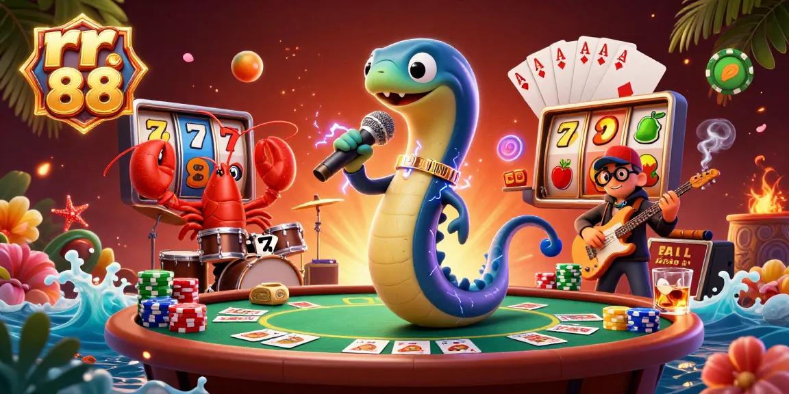 Experience thrilling gameplay at rr 88, featuring an electric eel DJ and casino action in a vibrant underwater setting.