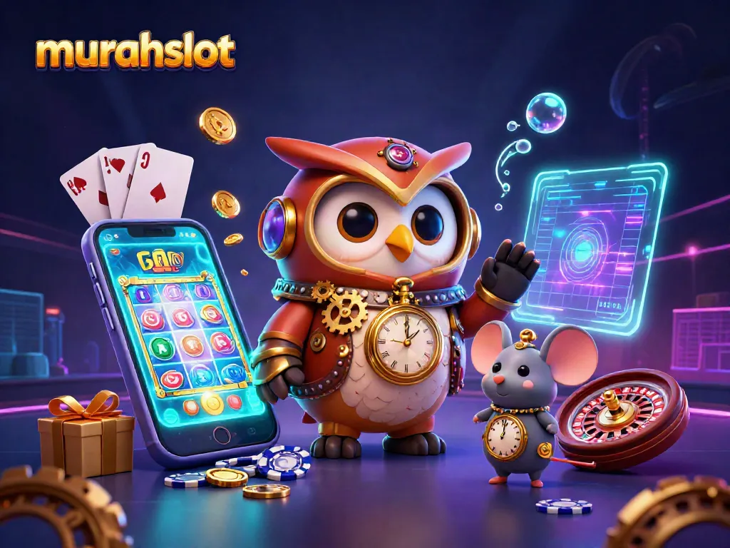Menangkan jackpot di murahslot dengan slot berwarna-warni dan koin emas yang berhamburan!