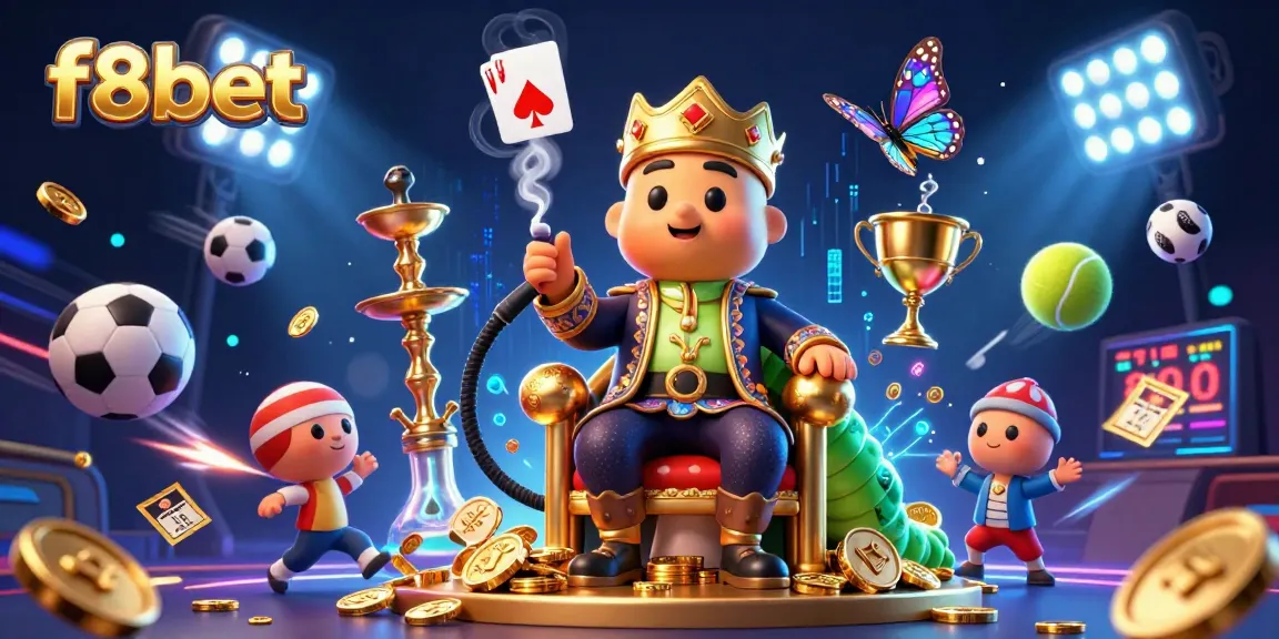 Win big at f8bet with this vibrant 3D casino art showcasing an enchanting gambling scene.