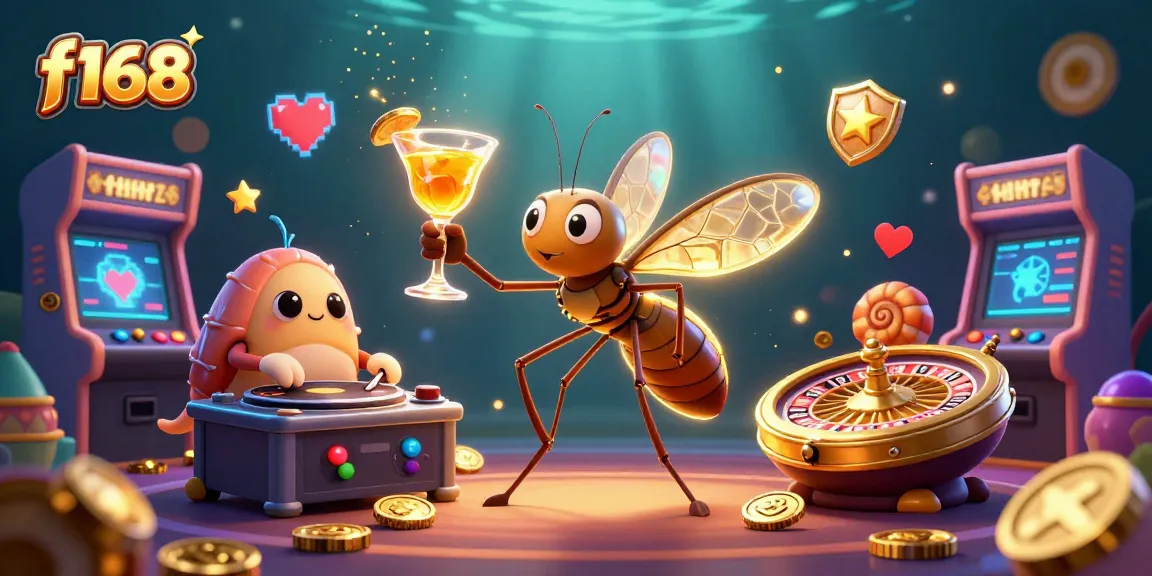 Engage in exciting gameplay at f168 with a dynamic casino scene featuring vibrant elements.