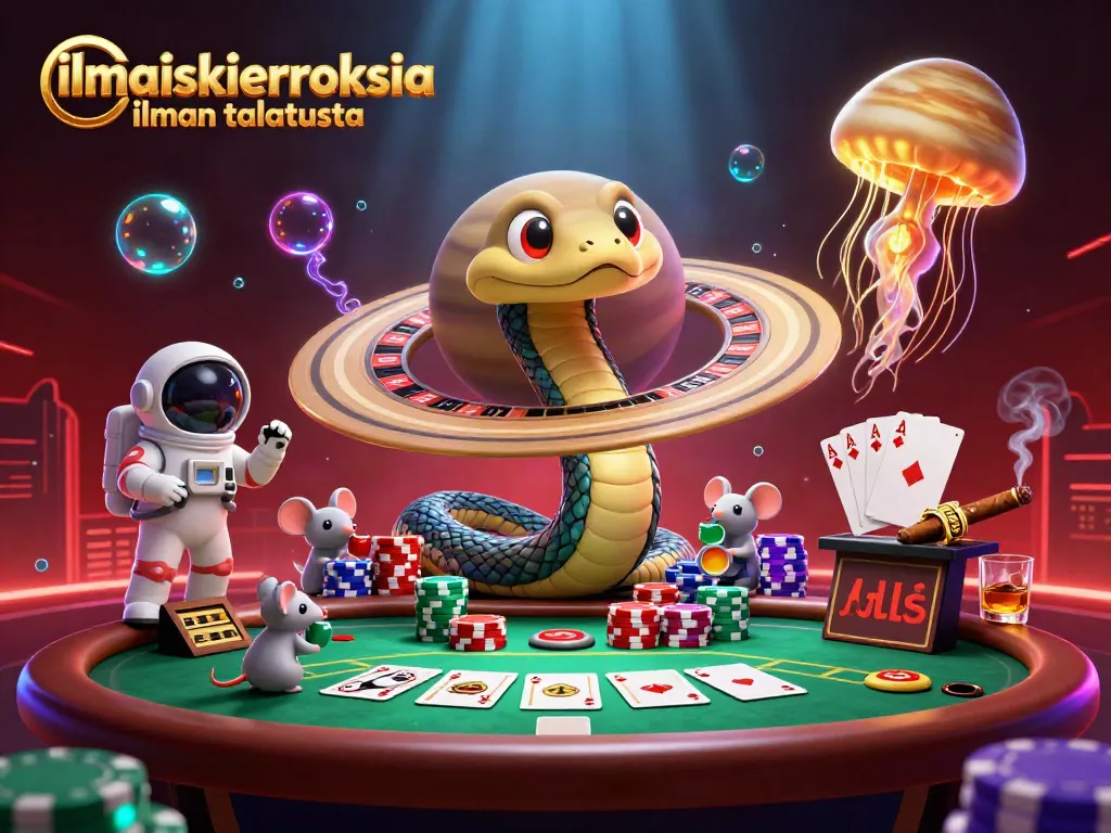 Ilmaiskierroksia ilman talletusta - 3D-korttihahmot pelaavat avaruudessa