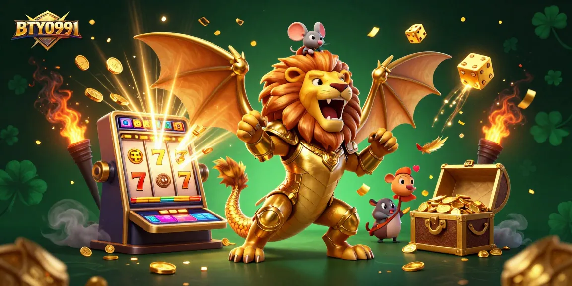 Experience the vibrant world of BTY0991 with a dynamic 3D casino scene bursting with fun and excitement.