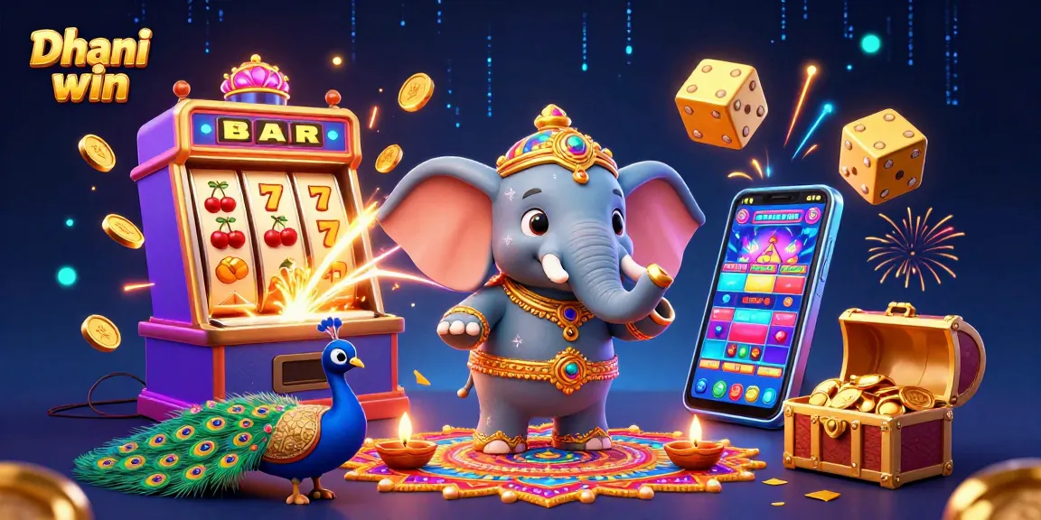 Dive into Dhani win and experience thrilling jackpots with colorful 3D visuals and lively gaming elements.