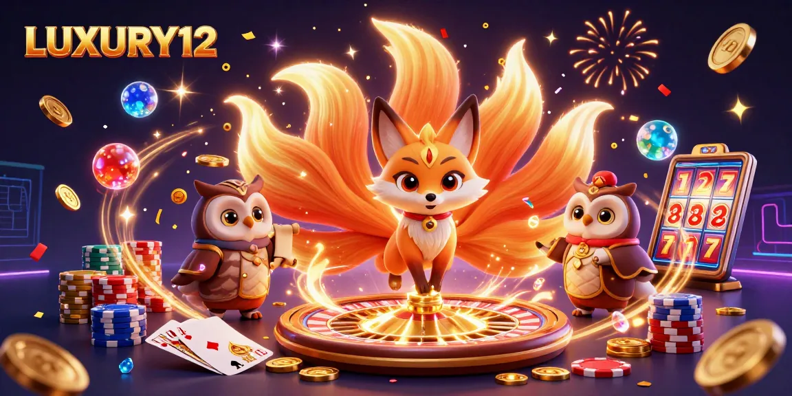 LUXURY12 offers exciting slot gameplay with colorful animations and vibrant casino elements.