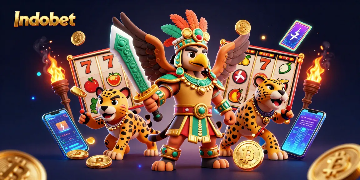 Menangkan jackpot besar di Indobet dengan ilustrasi kasino penuh aksi.