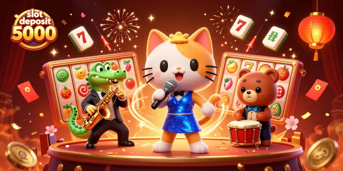 Experience the excitement of slot deposit 5000 with lively characters and dynamic casino elements.