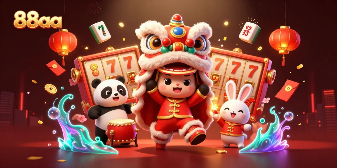 Experience thrilling gameplay at 88aa with exciting slot reels and vibrant characters in action.