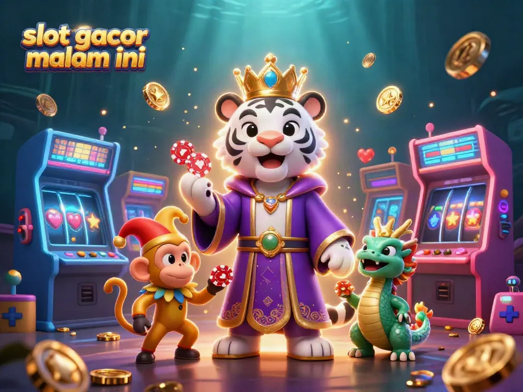 Momen menarik di slot gacor malam ini dengan harimau putih dan monyet emas.