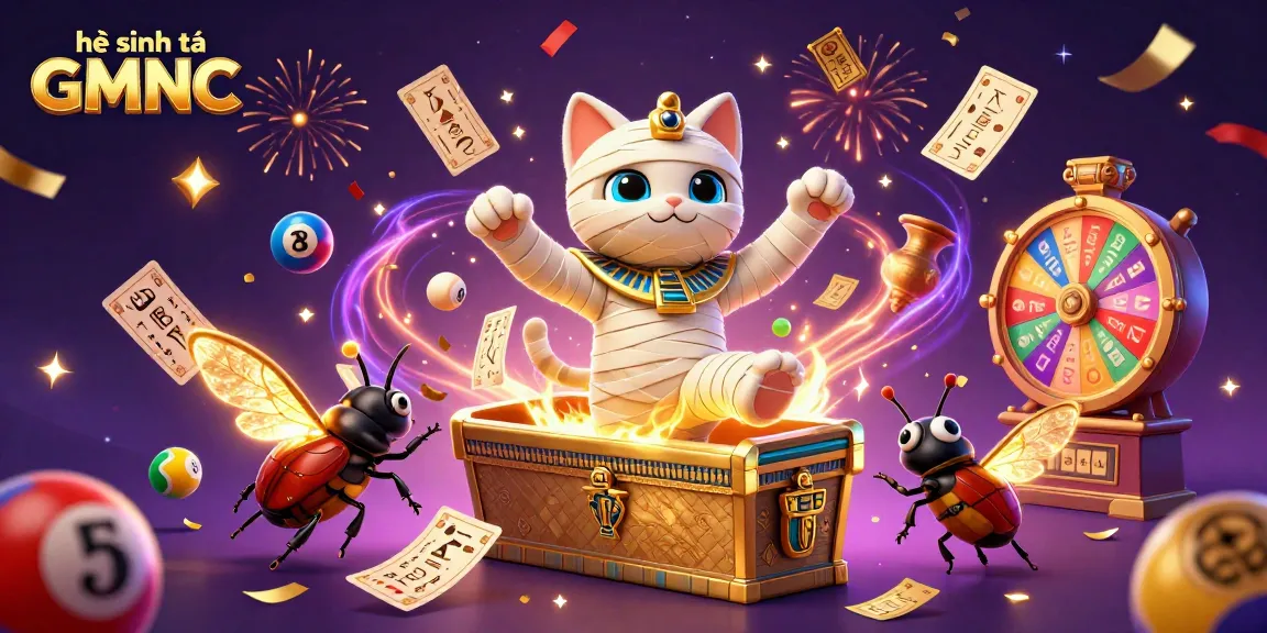 Join the festive action in the hệ sinh thái GMNC with an Egyptian theme, featuring dynamic gambling elements.