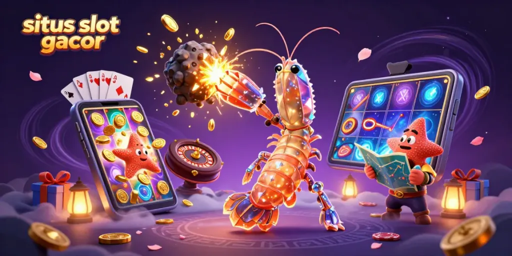 Menghadirkan situs slot gacor yang penuh warna dengan samurai mantis dan elemen kasino, memenangkan jackpot!