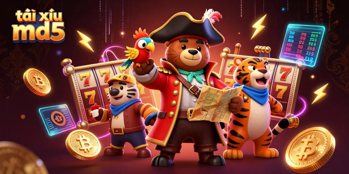 Engage with exciting winning strategies at tài xỉu md5 through captivating 3D imagery of vibrant slot gaming elements.