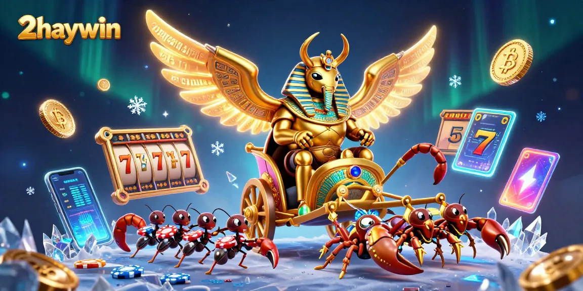 Experience thrilling gaming with 2haywin, featuring a vibrant 3D casino scene full of action.
