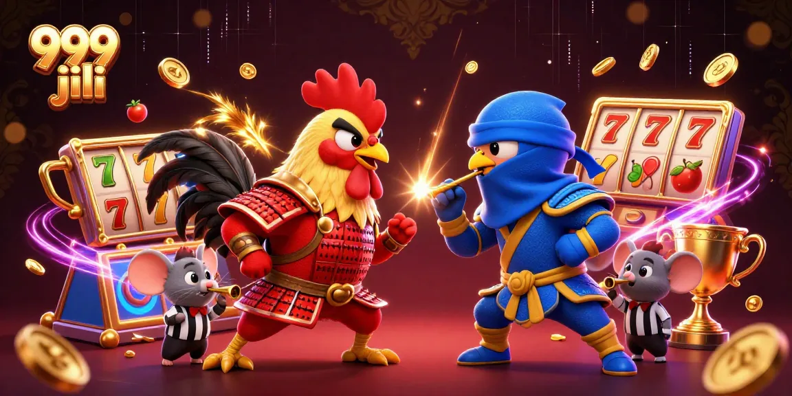 Experience thrilling action with 999 jili slots featuring dynamic elements and vibrant colors in a cartoon showdown.