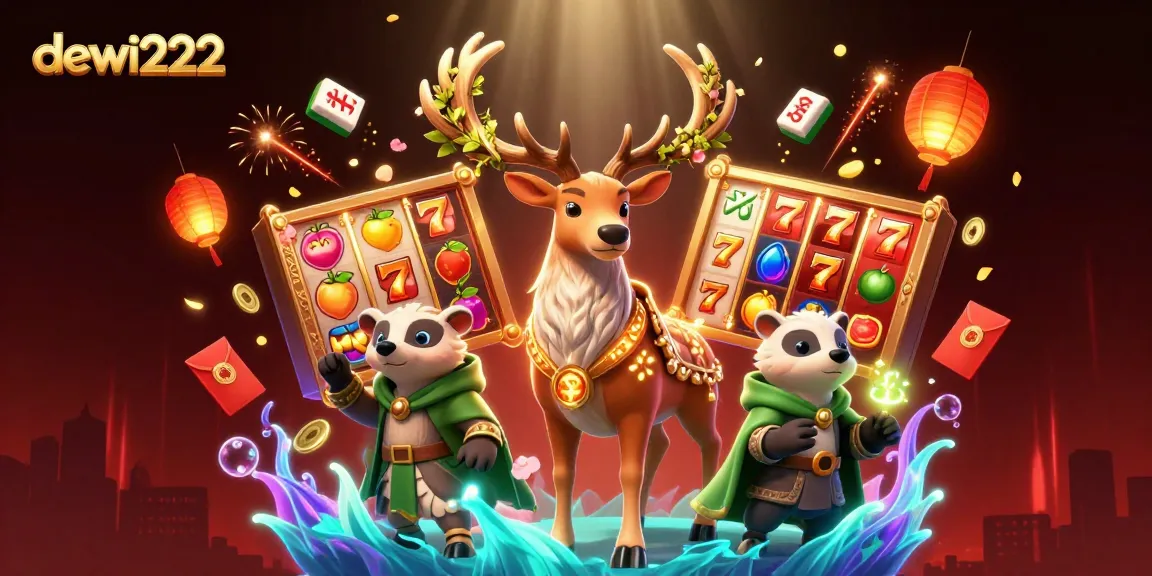 Menyusun strategi menang di game slot, dewi222 menyajikan ilustrasi menarik dengan simbol keberuntungan.
