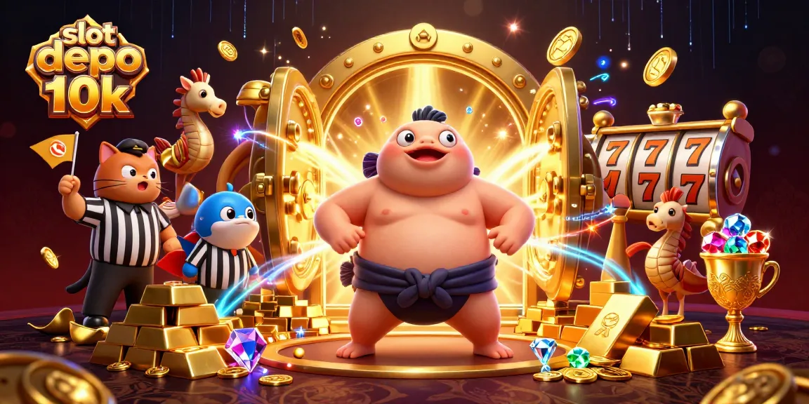 Experience the thrill of slot depo 10k with dynamic casino elements in this vibrant underwater scene.