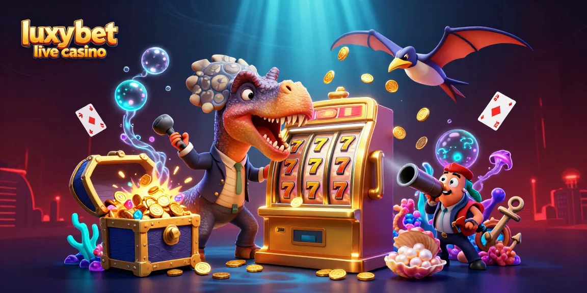 Experience the excitement at luxy bet live casino with animated characters and dynamic gaming elements.