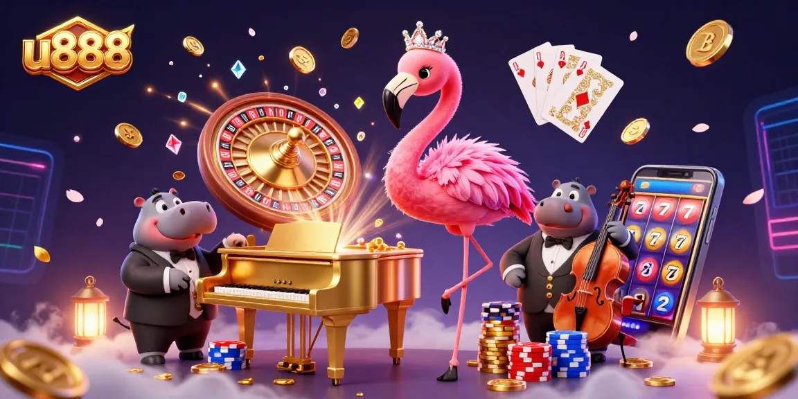 Experience thrilling action with the vibrant u888 casino scene filled with colorful characters and dynamic gaming elements.