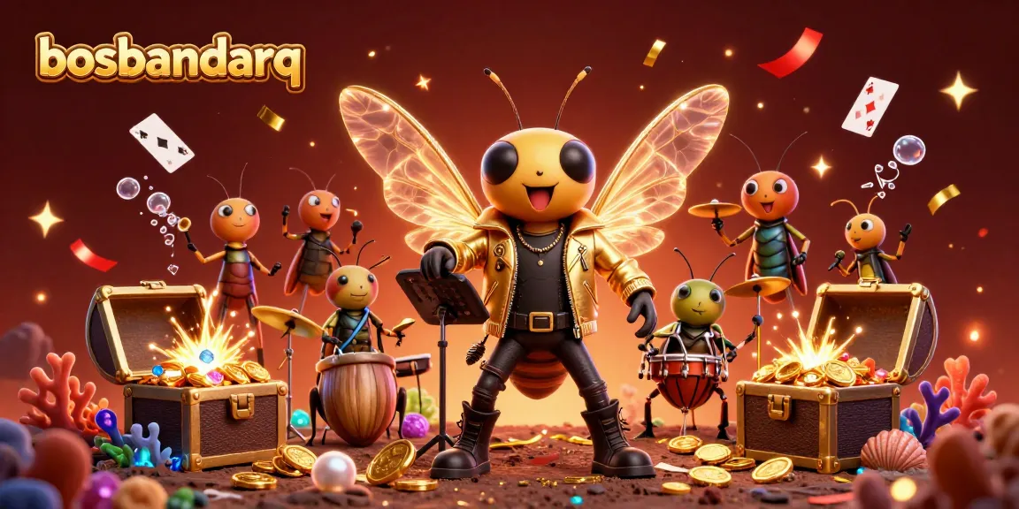 Experience vibrant game scenes featuring bosbandarq with animated characters in a casino environment.