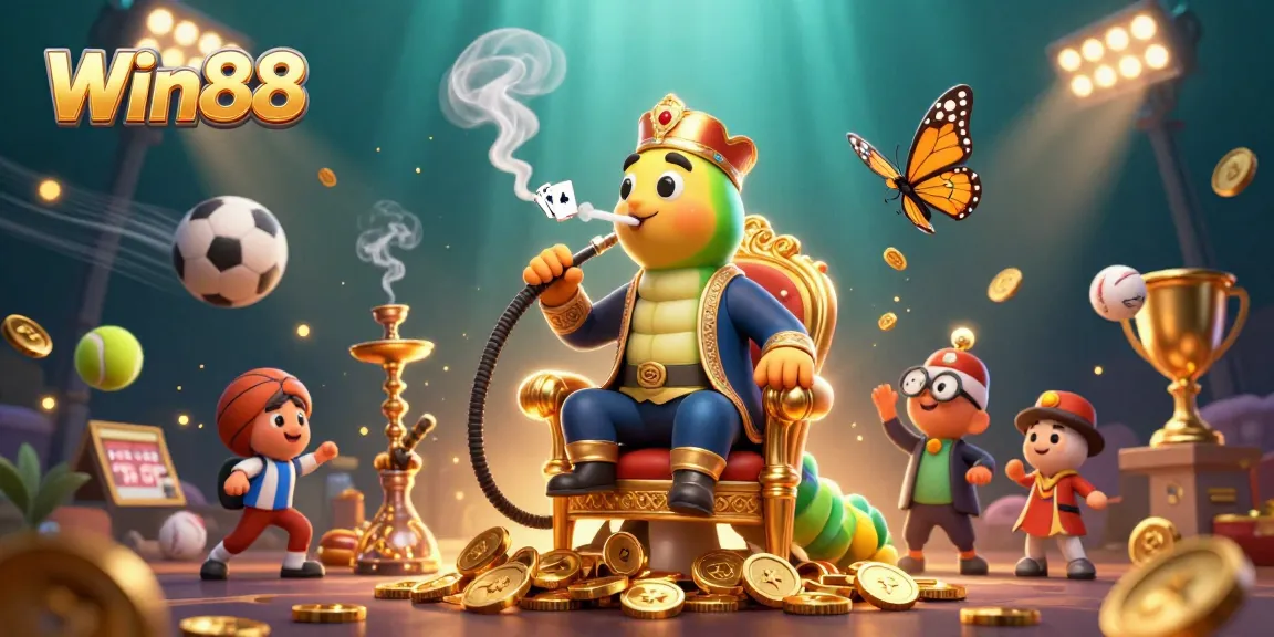 Win88 sports betting action with vibrant 3D characters and dynamic elements in an immersive scene.