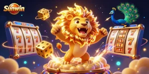 Experience thrilling winnings with Sunwin's exciting slot games featuring golden reels and dynamic action.