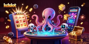 Engage with kdslot's exclusive online gaming experience featuring dynamic slot elements and vibrant characters.