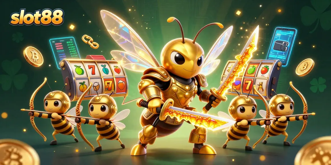 Mainkan slot88 dengan karakter menarik dan simbol slot yang menawan dalam ilustrasi 3D