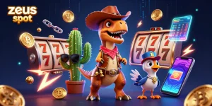 Spin the zeus slot reels with dynamic characters and vibrant crypto elements.